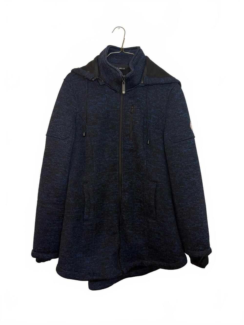 HFX Water Repellent Bonded Fleece Sweater Blue Coat- Size L